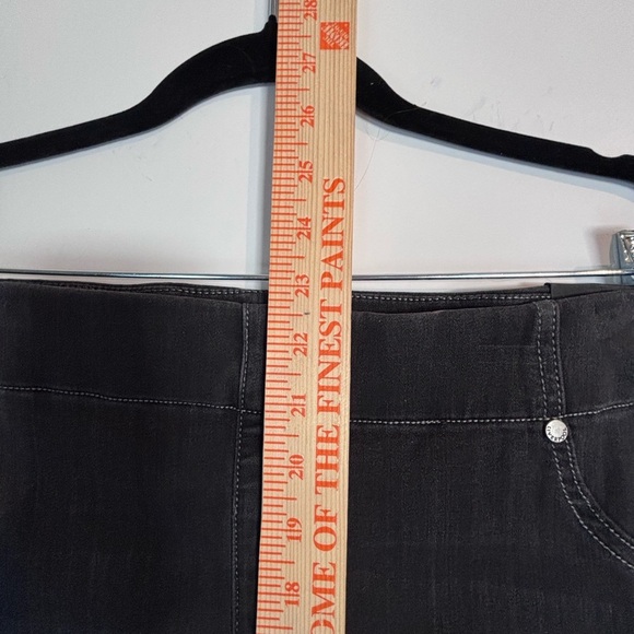 Liverpool Los Angeles Zora Denim Knit Pencil Skirt Dark Grey 24W - Picture 7 of 15